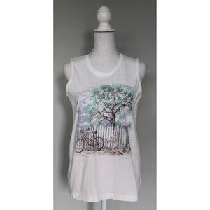 Vintage 90s Cottagecore NORTHERN REFLECTIONS Tank Top Tee T-Shirt, Size Small S